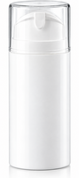 Airless Dispenser 100 ml - Wit met Transparante Kap