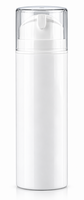 Airless Dispenser 150 ml - Wit met Transparante Kap