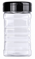 Strooibus 300 ml - PET Helder Vierkant met Strooideksel
