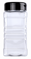 Strooibus 500 ml - PET Helder Vierkant met Strooideksel