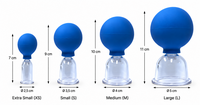 Kunststof Cupping Cup Set met Zuigbal – 4 Maten