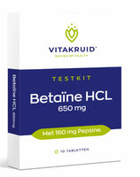 Vitakruid - Betaïne HCL Testkit - 10 tabletten
