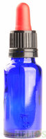 Pipetflesje 15ml Blauw - Glas