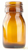 Medicijnfles / Siroopfles 30ml GLAS Amber Obus 28/410